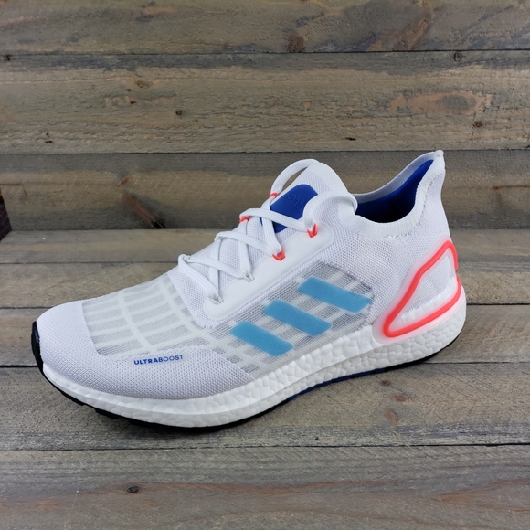 adidas UltraBoost_S.RDY Men's Running Shoe Casual Sneaker White Blue Orange - Picture 3 of 11